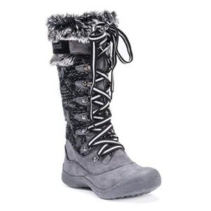 Muk Luks Women's Gwen Snow Boots - Gray - Size: 8